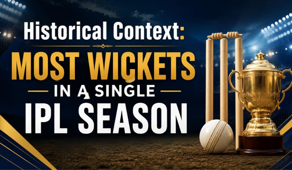 Historical Context Most Wickets in a Single IPL Season
