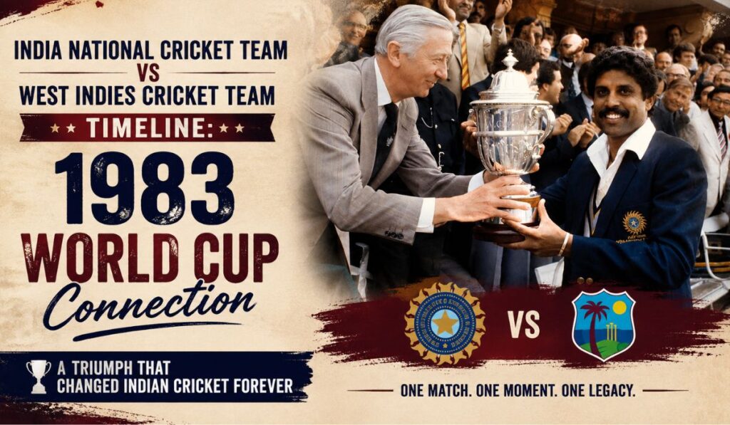 India National Cricket Team vs West Indies Cricket Team Timeline The 1983 World Cup Connection