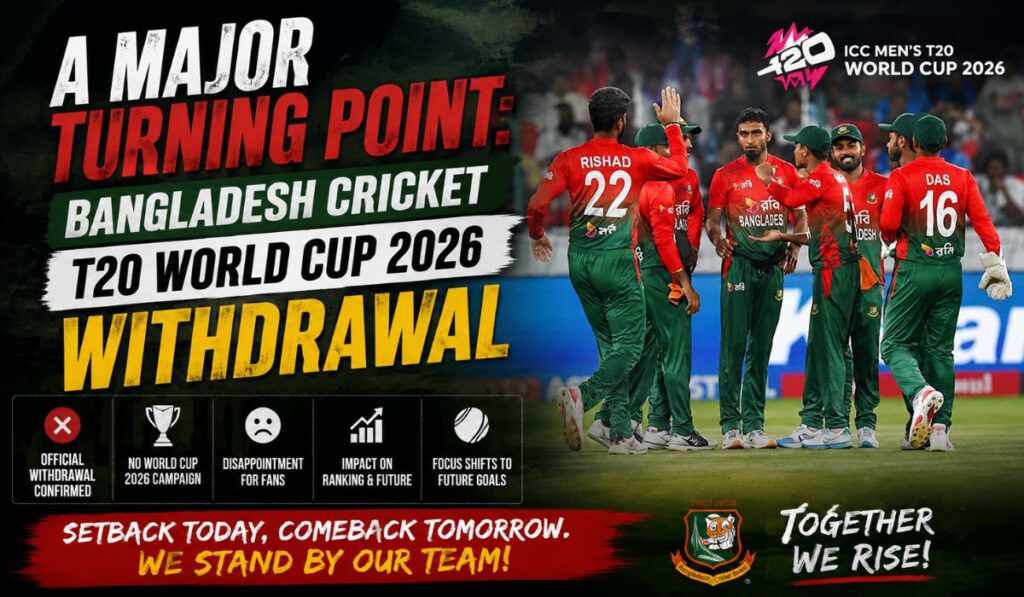 A Major Turning Point Bangladesh Cricket T20 World Cup 2026 Withdrawal