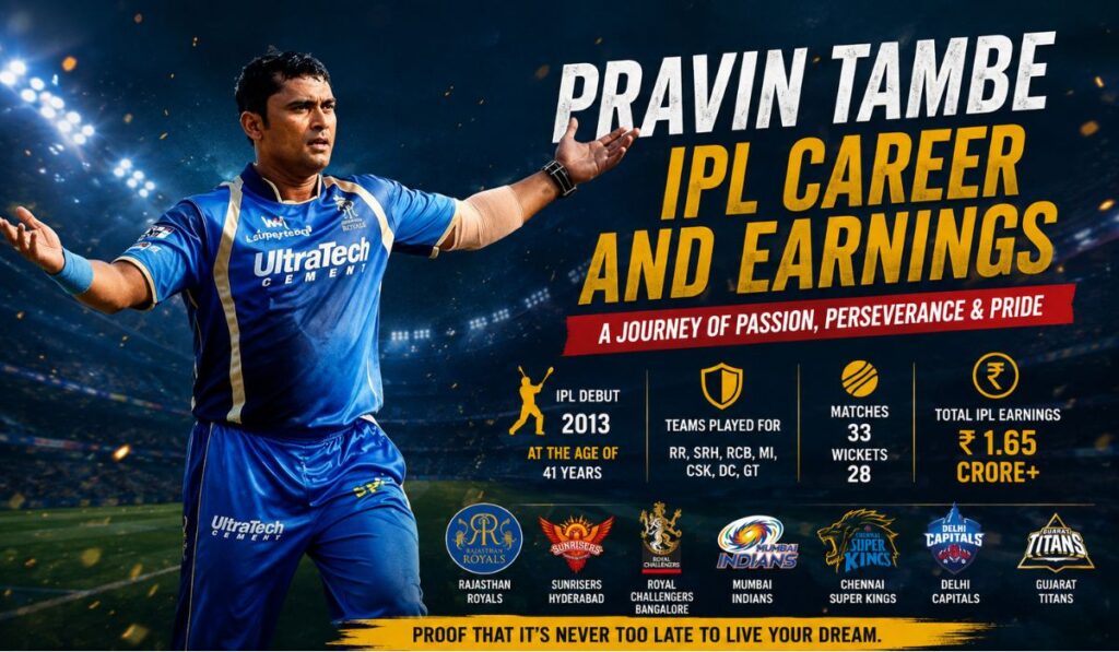 Pravin Tambe IPL Career and Earnings