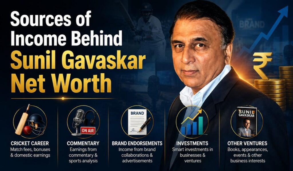 Sources of Income Behind Sunil Gavaskar Net Worth