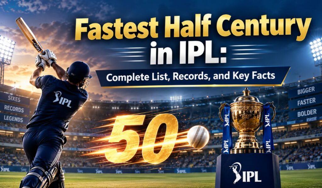 Fastest Half Century in IPL_ Complete List, Records, and Key Facts