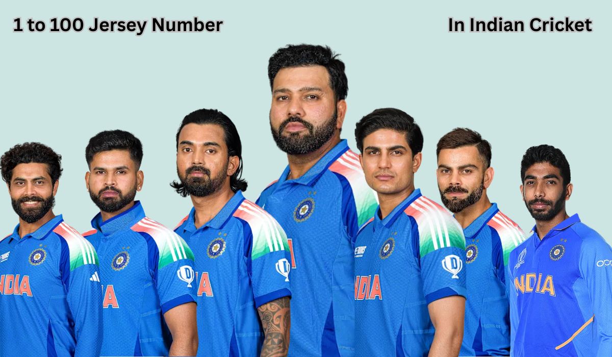 1 to 100 Jersey Number in Cricket India List (Updated 2026)