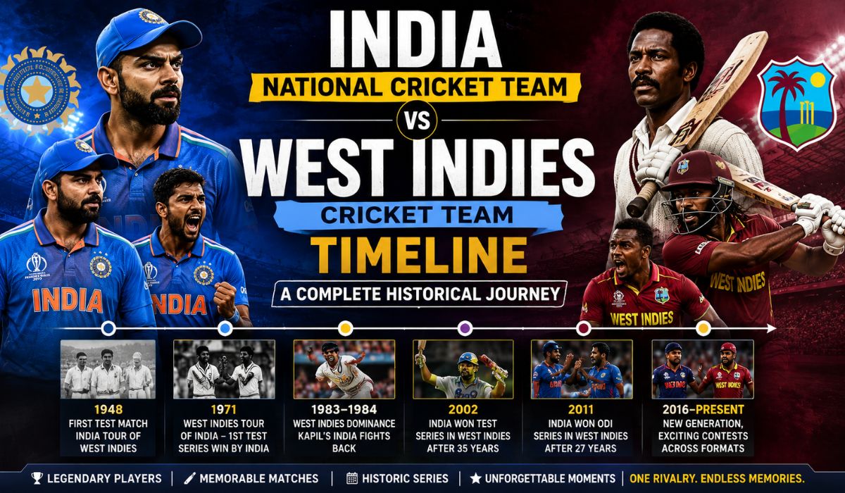 India National Cricket Team vs West Indies Cricket Team Timeline A Complete Historical Journey