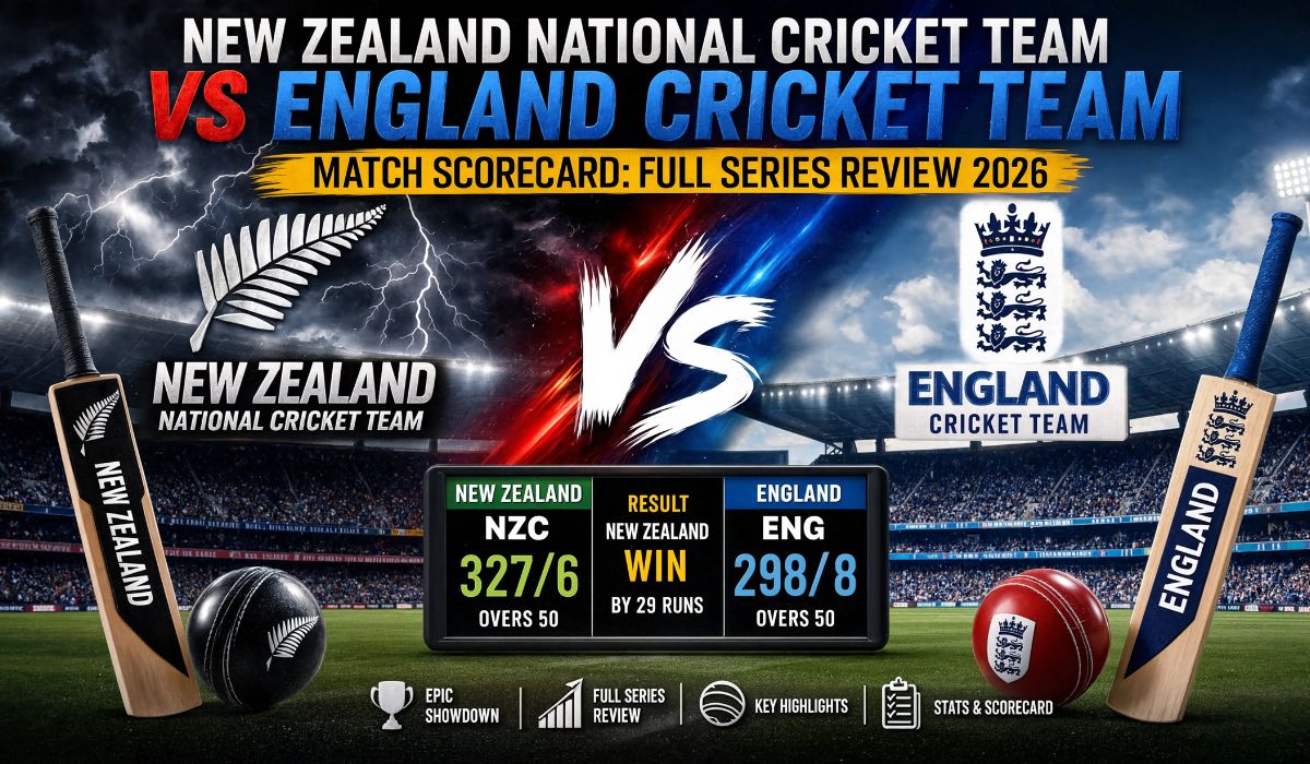 New Zealand National Cricket Team vs England Cricket Team Match Scorecard Full Series Review 2026