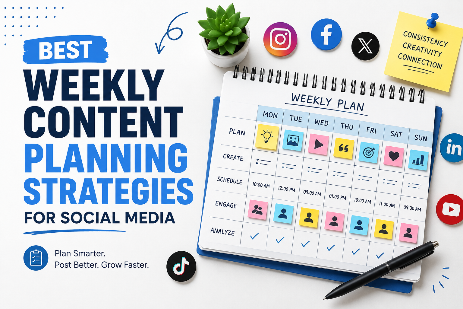 Best Weekly Content Planning Strategies for Social Media