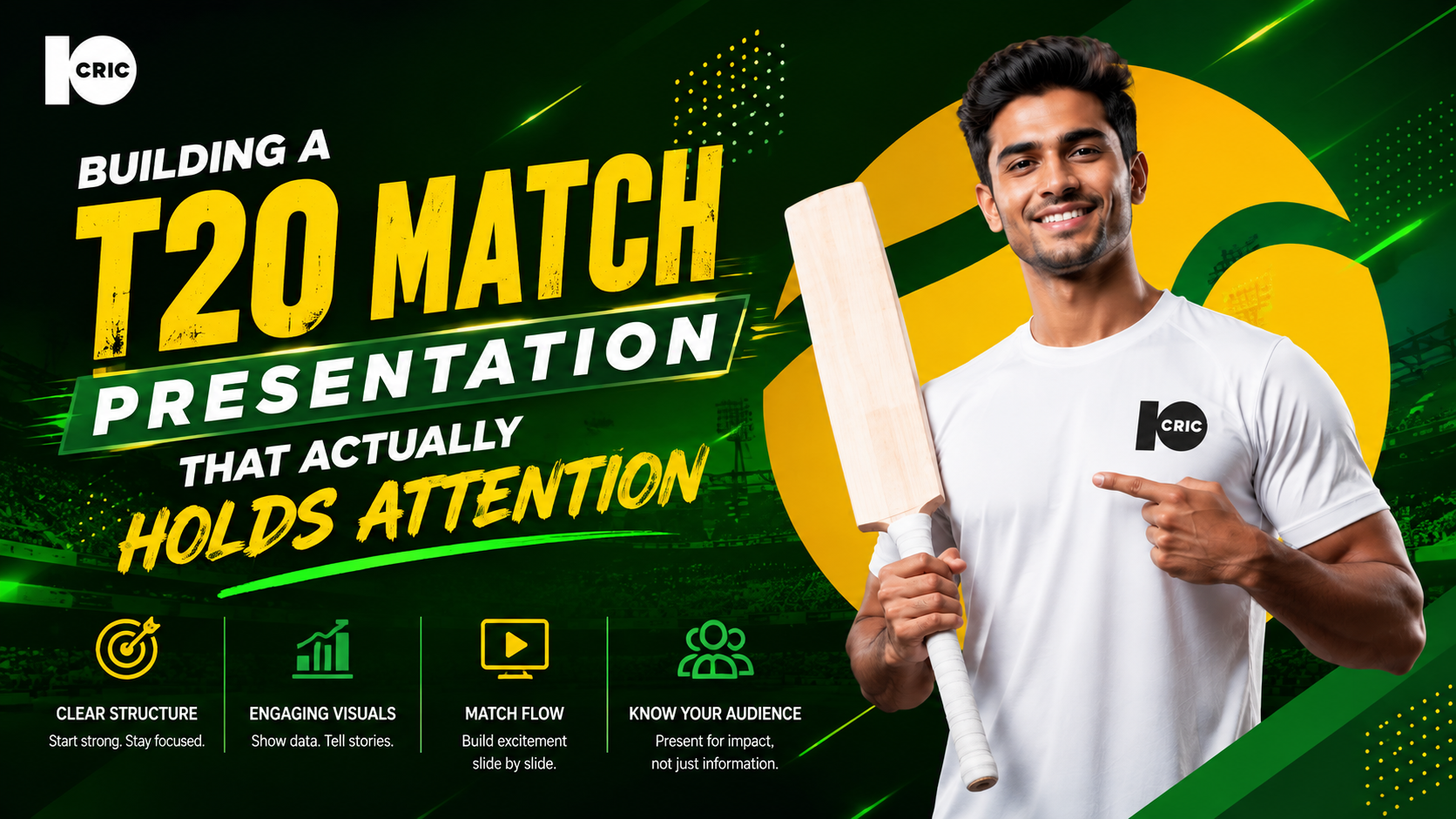 Building a T20 match presentation that actually holds attention