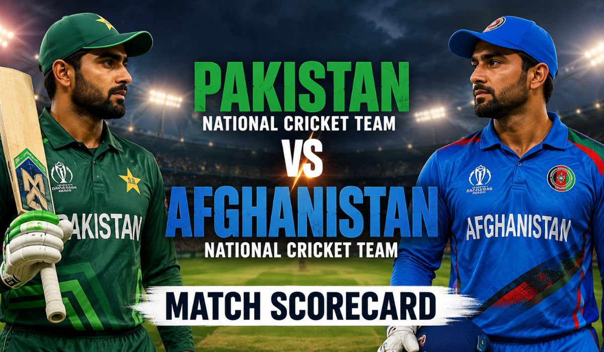 Pakistan National Cricket Team vs Afghanistan National Cricket Team Match Scorecard