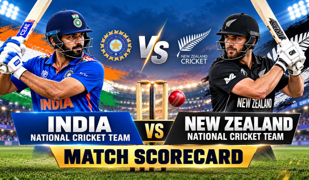 India National Cricket Team vs New Zealand National Cricket Team Match Scorecard